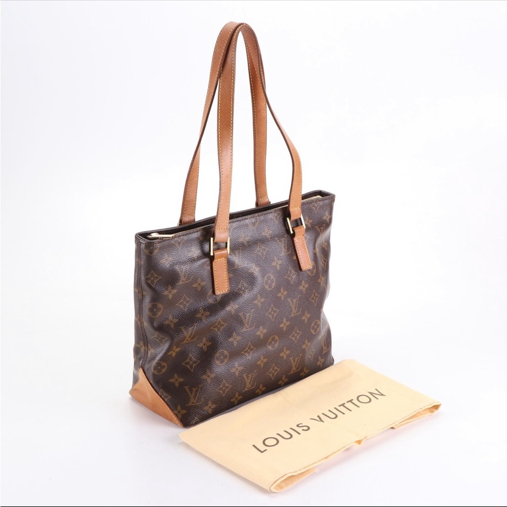Authentic Louis Vuitton Monogram Cabas Piano Tote Bag with Dust Bag 👜💛